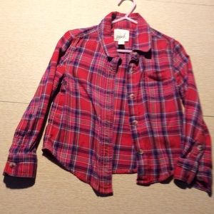 Peek flannel shirt 4/5 girls
